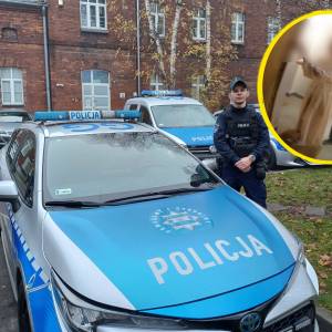 Krakowscy policjanci ratują z pożaru trzy osoby i psa. Tak wyglądała akcja ratunkowa