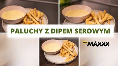 Paluchy drożdżowe z dipem serowym - przepis