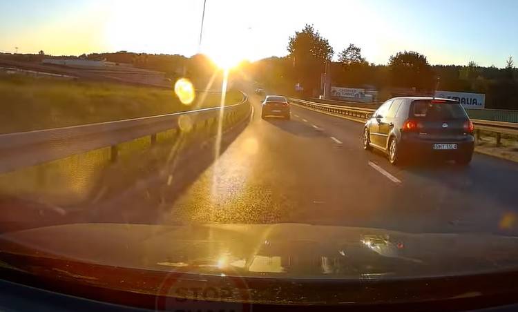 Bliskie spotkanie z jeleniem zszokowało kierowców! "Musiałem obejrzeć trzy razy" [WIDEO]