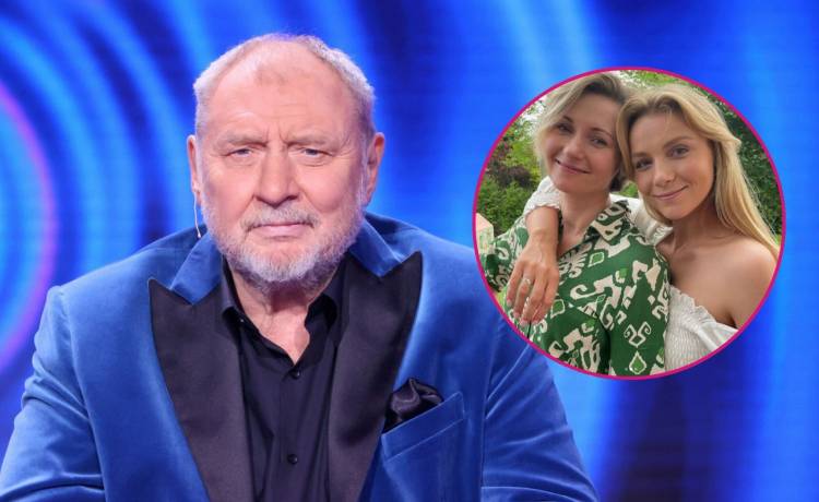 Andrzej Grabowski z córkami. Fot. East News/Instagram