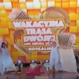 Gwiazda nagle runęła na ziemię. Dramatyczne sceny podczas imprezy Dwójki [WIDEO]