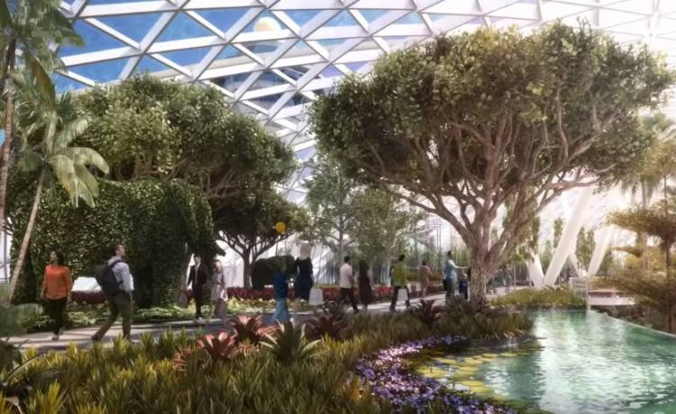 "Jewel" - w sercu singapurskiego lotniska Changi Airport jest 40-metrowy wodospad! [WIDEO]