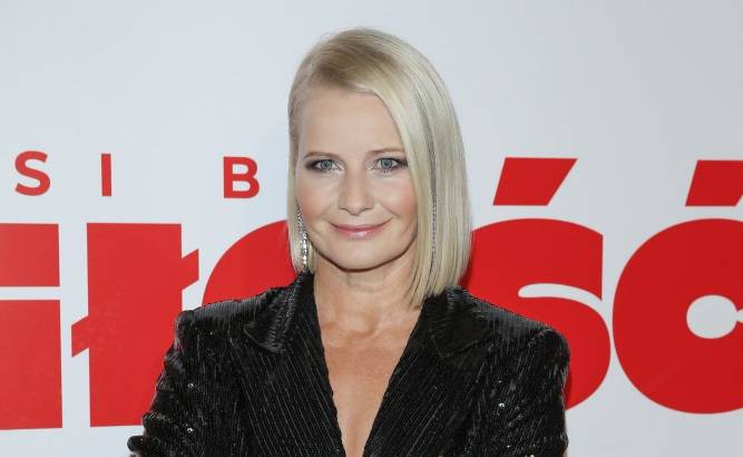 Ależ zaszalała! "Po prostu Boska"... z nogą w górze Małgorzata Kożuchowska