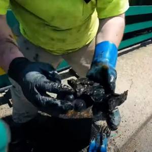 Poszli nad jezioro i wyłowili z wody sejf z fortuną! [WIDEO]