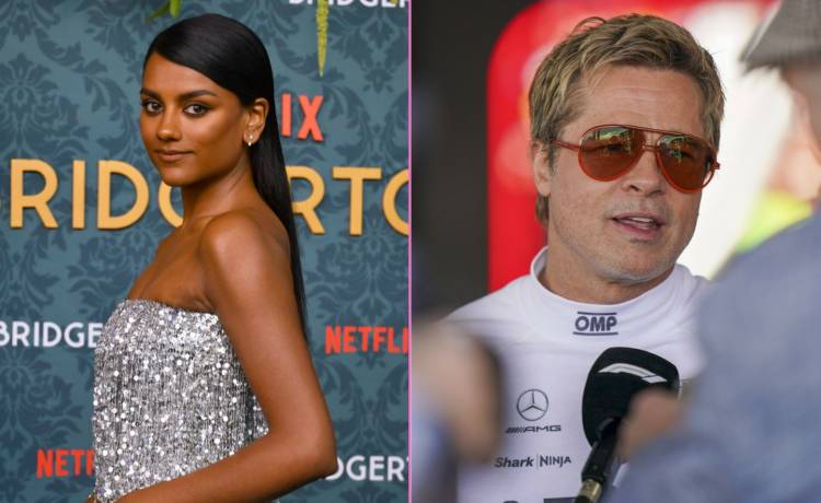 Simone Ashley i Brad Pitt, fot. Rex Features i Imago Sport and News