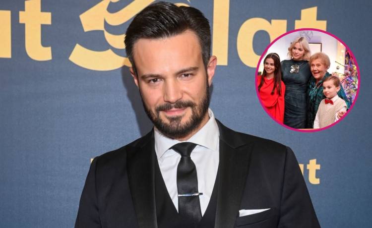 Mikołaj Krawczyk i aktorzy serialu „M jak miłość”. Fot. AKPA