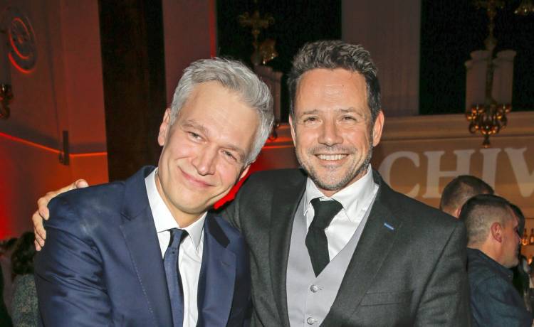 Michał Żebrowski, Rafał Trzaskowski, fot. AKPA