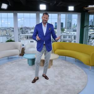 Marcin Prokop na podłodze. W „Dzień dobry TVN” złamało się krzesło 