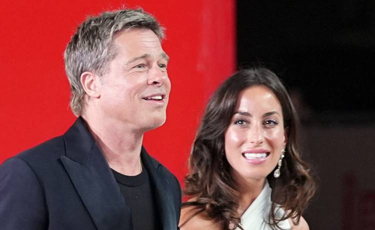 Brad Pitt i Ines de Ramon, fot. Rex Features/East News