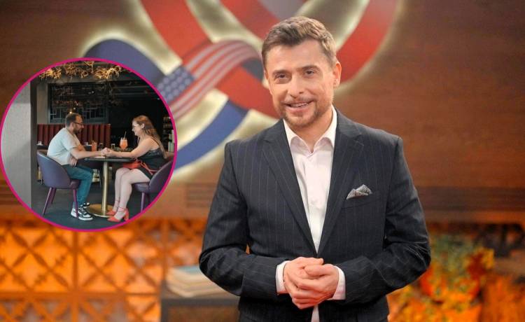 Kacper Kuszewski i uczestnicy programu „Żona dla Polaka”. Fot. materiały prasowe TVP