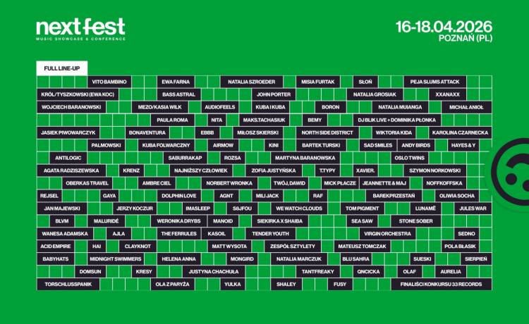 Mamy to! Program muzyczny NEXT FEST 2026