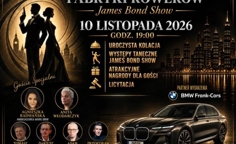 Wielki Bal Fabryki Rowerów w klimacie Jamesa Bonda