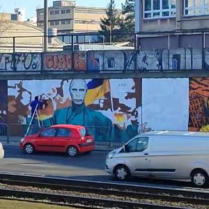 KAWU z nowym bohaterem muralu. Zamiast Putina, Poznaniacy zobaczą teraz Zełenskiego! [FOTO]