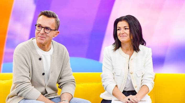 Maciej Kurzajewski i Katarzyna Cichopek w „Halo, tu Polsat”. Fot. AKPA