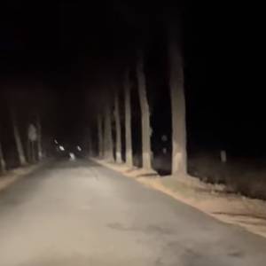 Zamaskowana postać z siekierą i lalką w dłoniach straszy kierowców w środku nocy. Przerażający widok! [WIDEO] 