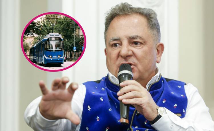 Robert Makłowicz będzie zapowiadać przystanki w krakowskiej komunikacji miejskiej, fot. Podlewski/AKPA; Shutterstock/George Trumpeter