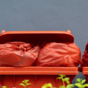 Pomarańczowy worek na śmieci - co do niego wyrzucać?