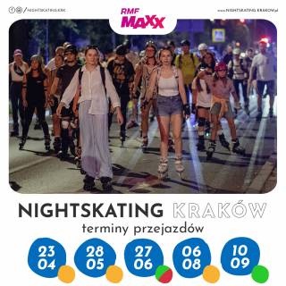 Nightskating Kraków 2026: Poczuj nocną energię miasta na ośmiu kółkach!