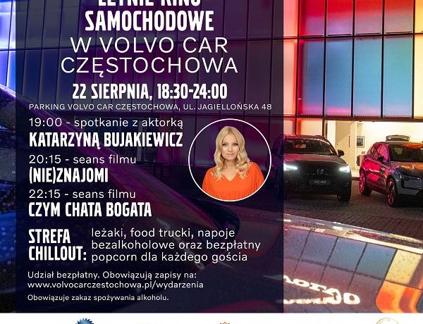 Letnie Kino Samochodowe w Volvo Car Częstochowa