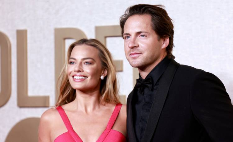 Margot Robbie z mężem, fot. MICHAEL TRAN/AFP/East News