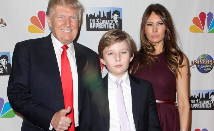 14-letni syn Donalda Trumpa jest już od niego znacznie wyższy. Teraz mierzy około dwóch metrów wysokości!