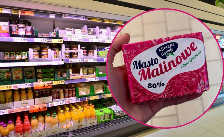 Malinowe masło w Lidlu, fot. Grand Warszawski/Shutterstock; Instagram: @foodnewspolska