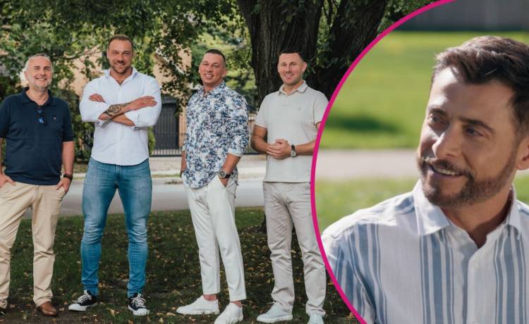 Uczestnicy programu „Żona dla Polaka” i Kacper Kuszewski. Fot. materiały prasowe TVP