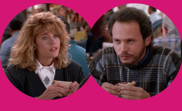 Meg Ryan i Billy Crystal w filmie „Kiedy Harry poznał Sally”, kadr z YouTube