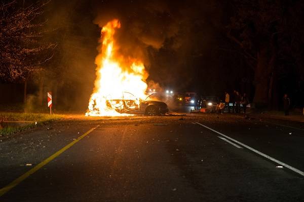 Samochód młodego TikTokera stanął w płomieniach. Wszyscy pasażerowie zginęli na miejscu! [ZDJĘCIE]