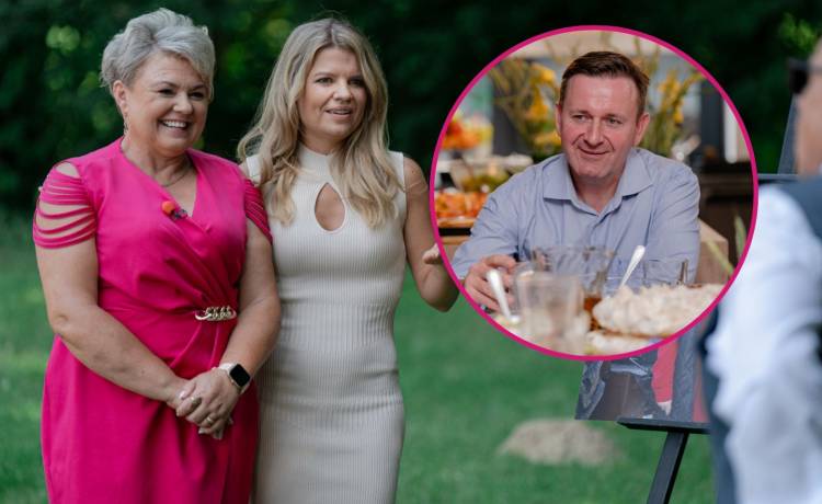 Agata, Sebastian i Marta Manowska w programie „Rolnik szuka żony”. Fot. materiały prasowe TVP