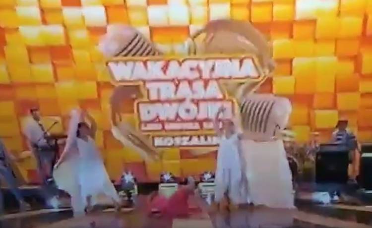 Gwiazda nagle runęła na ziemię. Dramatyczne sceny podczas imprezy Dwójki [WIDEO]