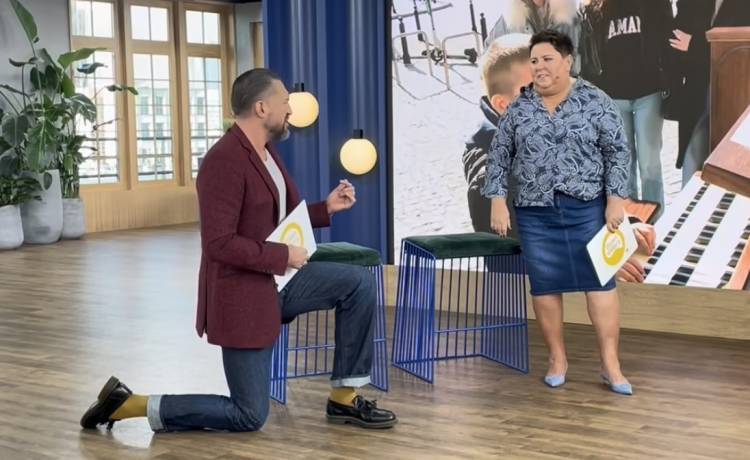 "Oświadczyny" w "Dzień dobry TVN". Prokop nagle klęknął przed Wellman [WIDEO]