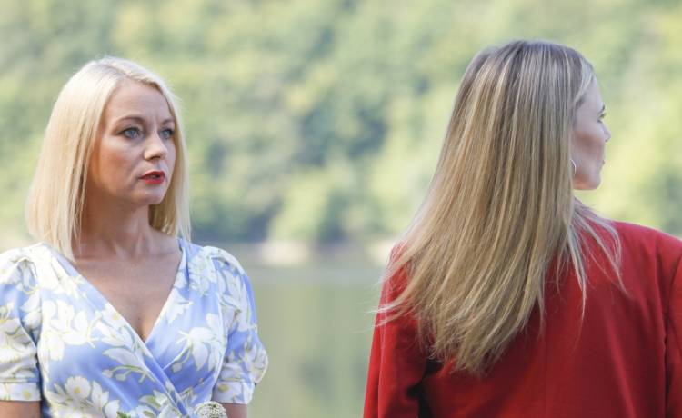 Anna Ilczuk na planie „Pierwszej miłości”. Fot. AKPA