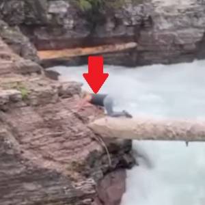 Chciała zrobić sobie zdjęcie w wodospadzie. Mogła zginąć w rwącym nurcie! [WIDEO] 