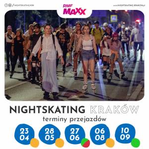 Nightskating Kraków 2026: Poczuj nocną energię miasta na ośmiu kółkach!