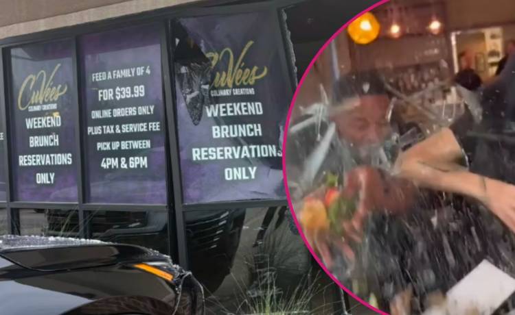 Obiad w restauracji mógł skończyć się tragicznie. W gości wjechał samochód 