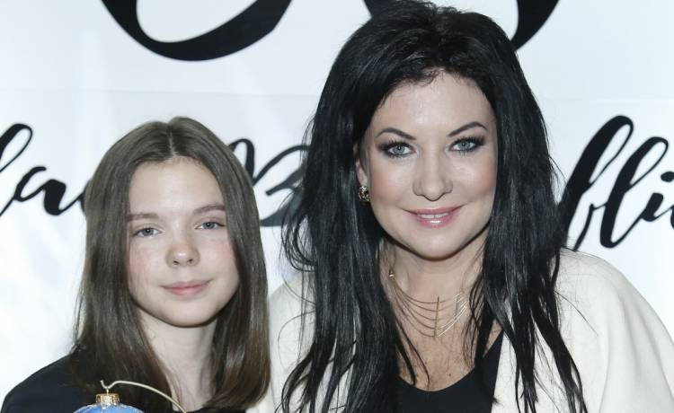 Alicja Węgorzewska z córką Amelią, 2015, fot. AKPA