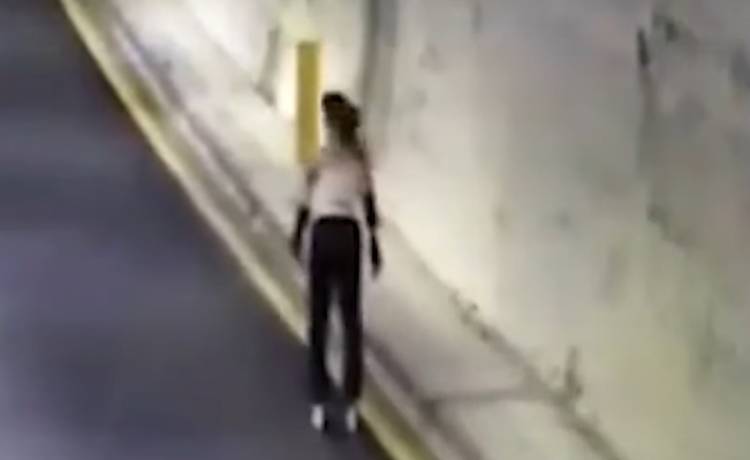 Policja zatrzymała kobietę, która jechała na wrotkach autostradą [WIDEO]