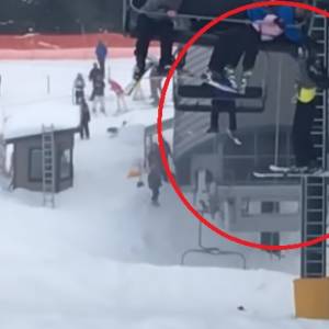 Chłopiec spadł z wyciągu. Dramatyczne nagranie! [WIDEO]