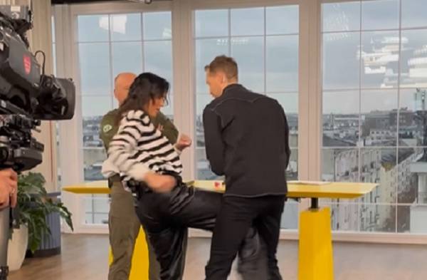 Paulina Krupińska "uderzyła" Damiana Michałowskiego na antenie "Dzień dobry TVN" [WIDEO]