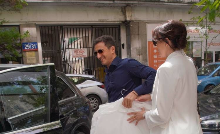 Sebastian Karpiel-Bułecka z żoną Paulina Krupińską-Karpiel, fot. TRICOLORS/East News