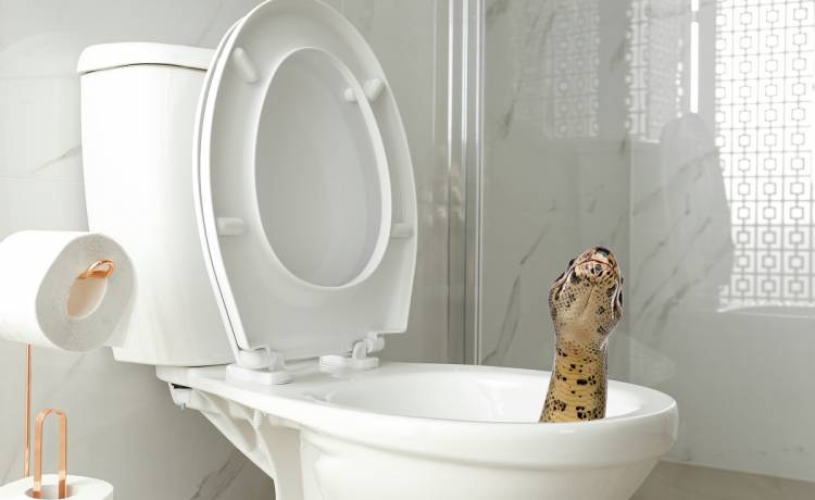 Internauci zamarli, gdy zobaczyli zdjęcia tego, co blokowało sedes i nieomal "połaskotało" mężczyznę [FOTO]