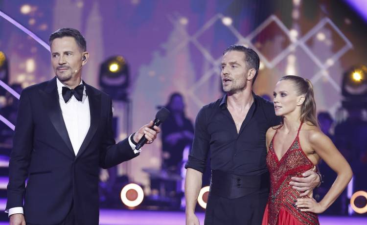 krzysztof Ibisz, Marcin Rogacewicz i Agnieszka Kaczorowska. Fot. AKPA