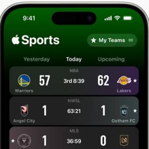 Apple pokaże ci aktualne wyniki meczów. Aplikacja Sports zawitała na iPhone'ach