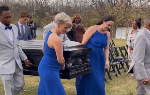 Na ślub w trumnie? Pan młody zdecydował się na kontrowersyjny gest [WIDEO]