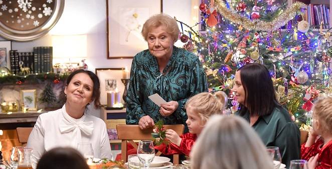 Małgorzata Pieńkowska na planie „M jak miłość”. Fot. AKPA